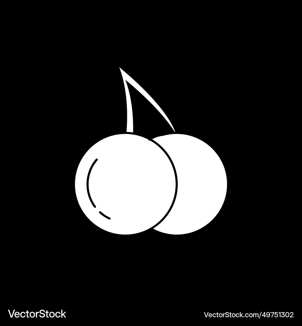 Cherry icon logo image Royalty Free Vector Image