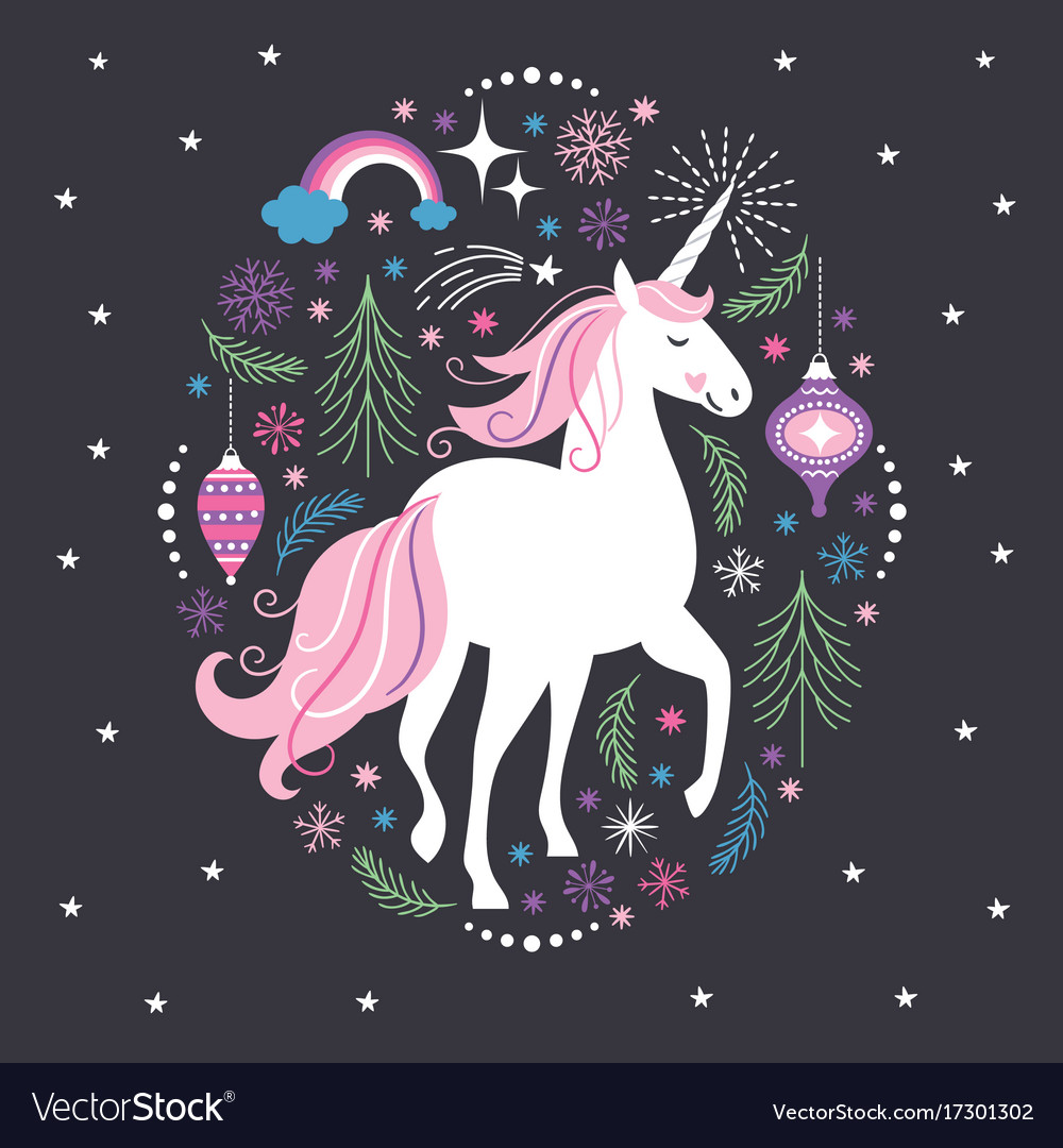 Luxury 77 Christmas Unicorn Card