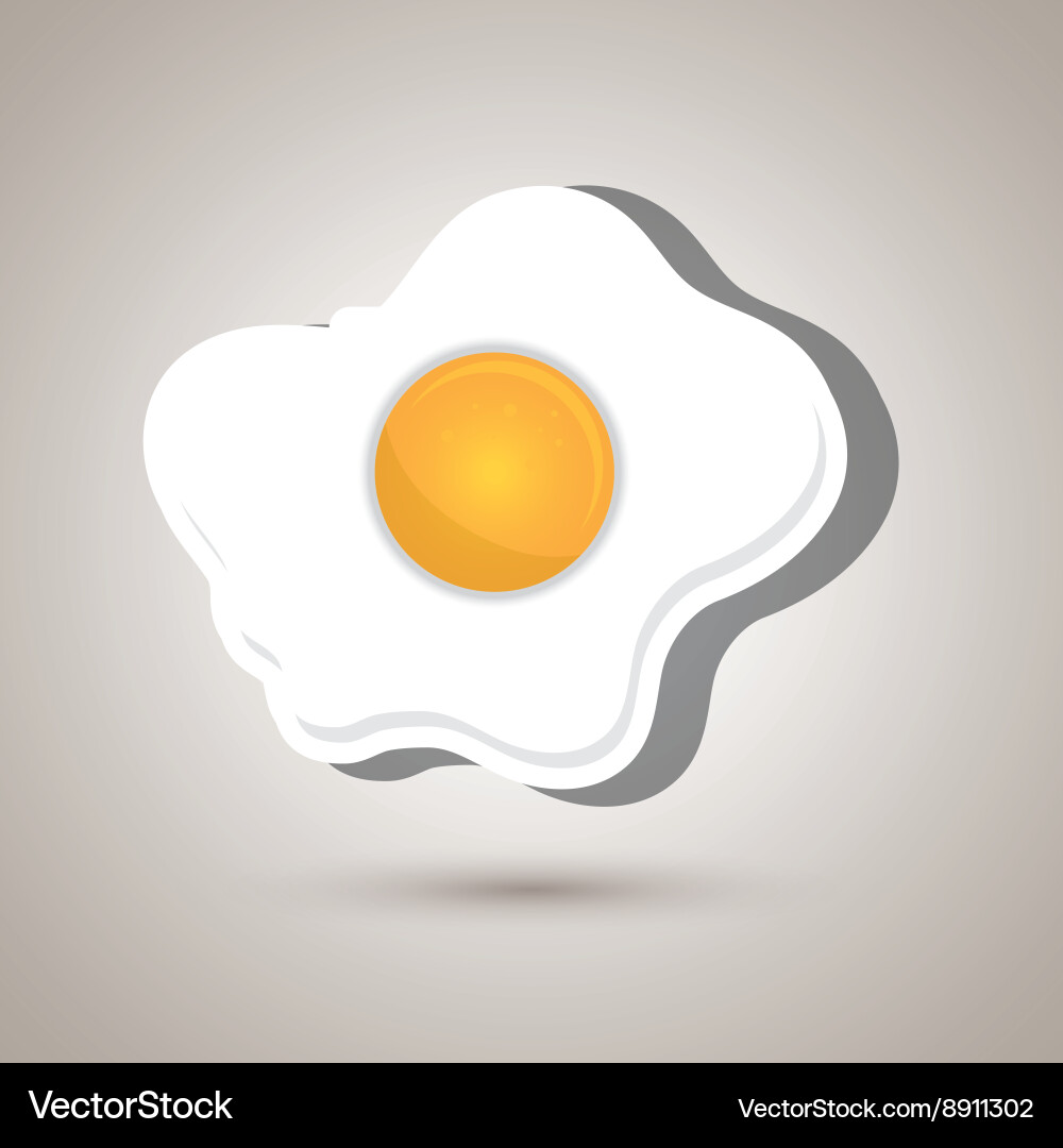 Fried eggs design Royalty Free Vector Image - VectorStock