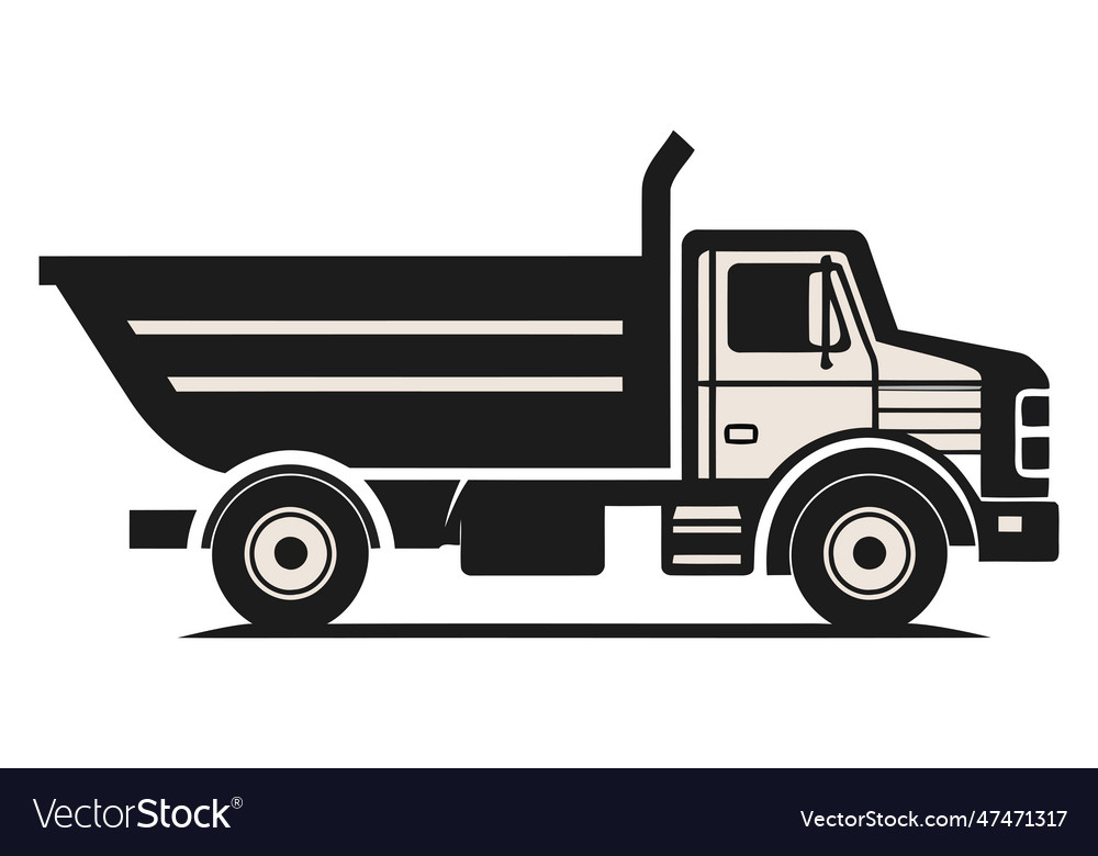 Black truck design Royalty Free Vector Image - VectorStock