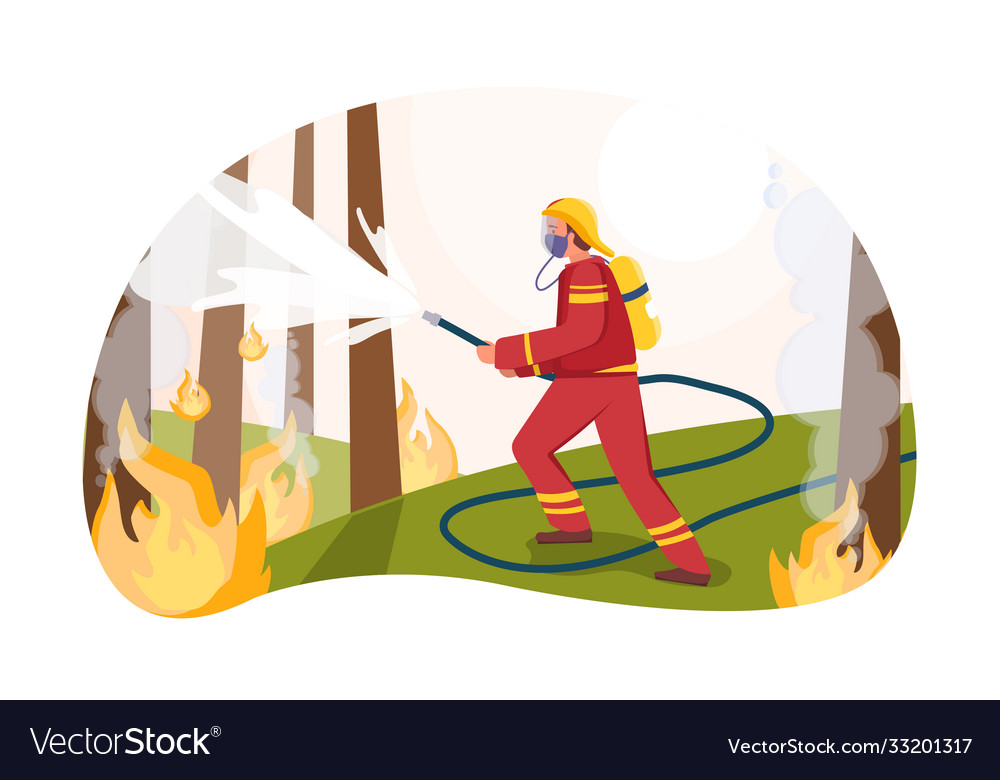 Concept fire protection Royalty Free Vector Image