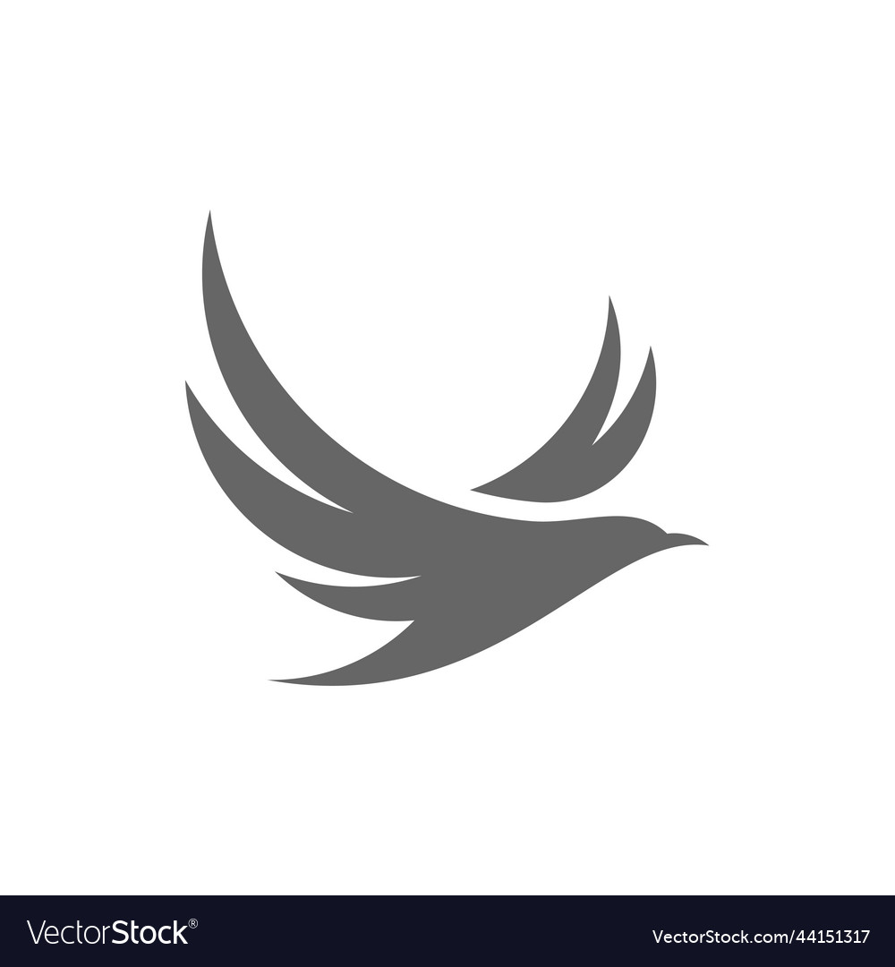 Hummingbird logo design template bird Royalty Free Vector