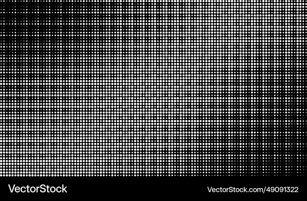 Monochrome gradient halftone dots background Vector Image