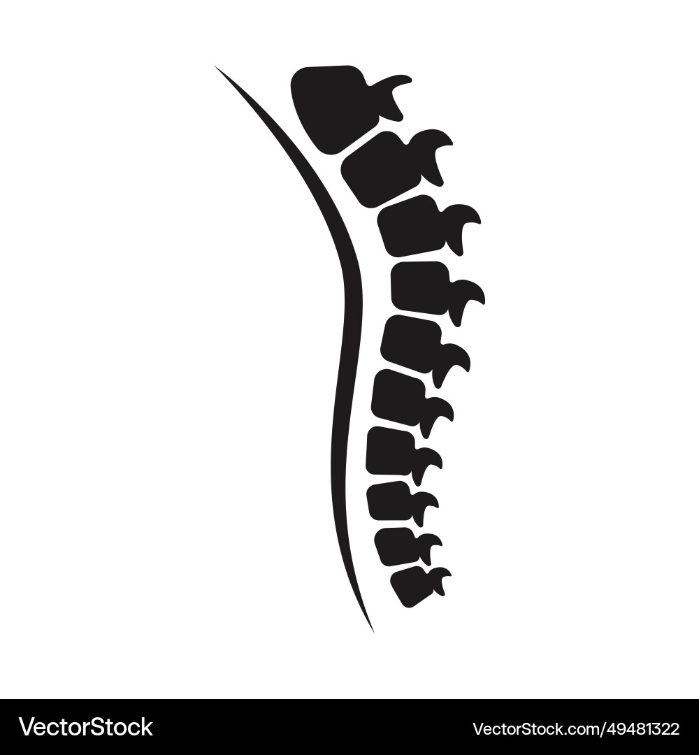 Spine icon Royalty Free Vector Image - VectorStock