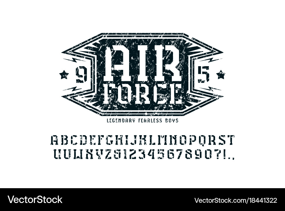 air force font