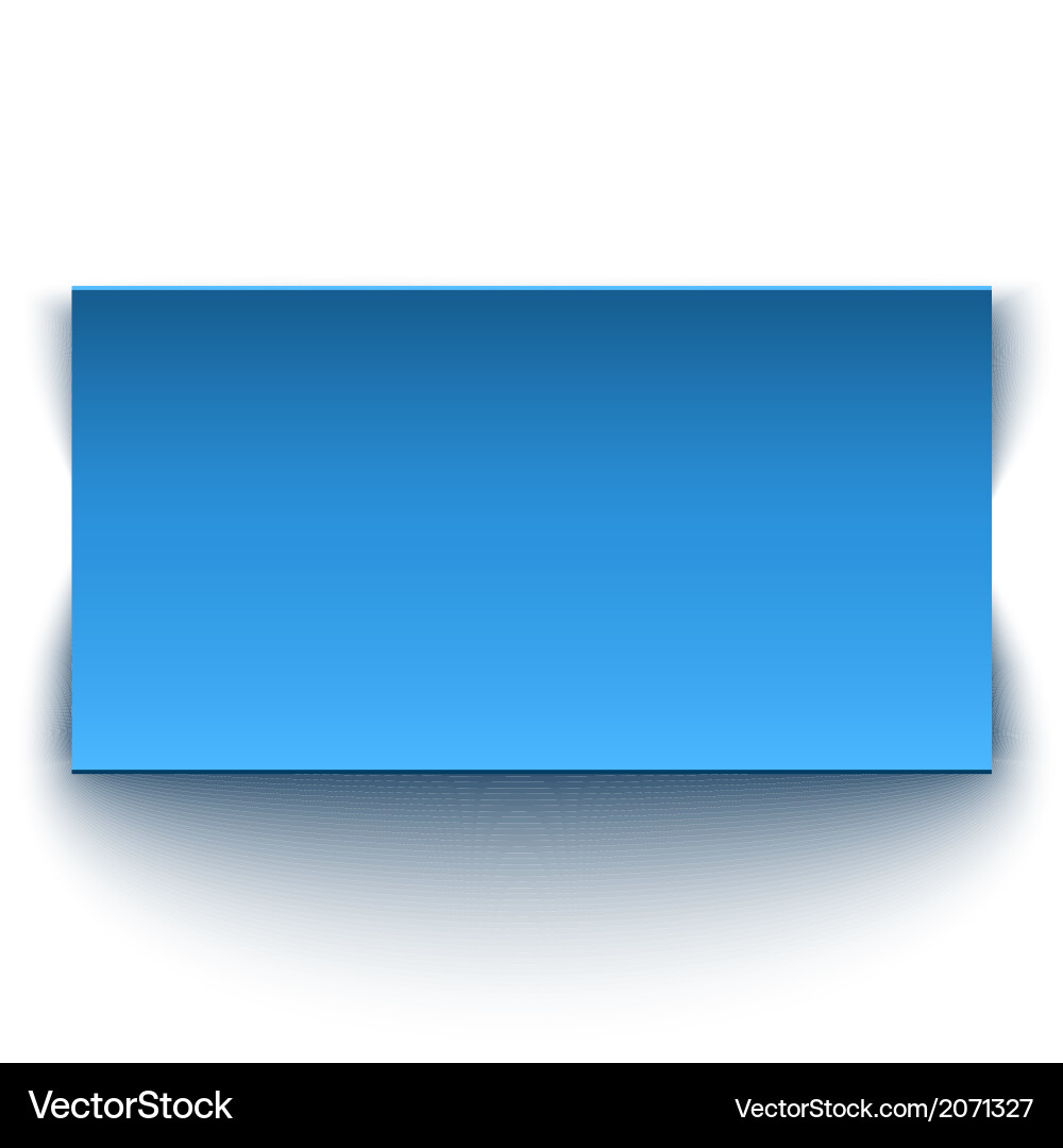 Blue Banner Isolated On White Background Vector Image