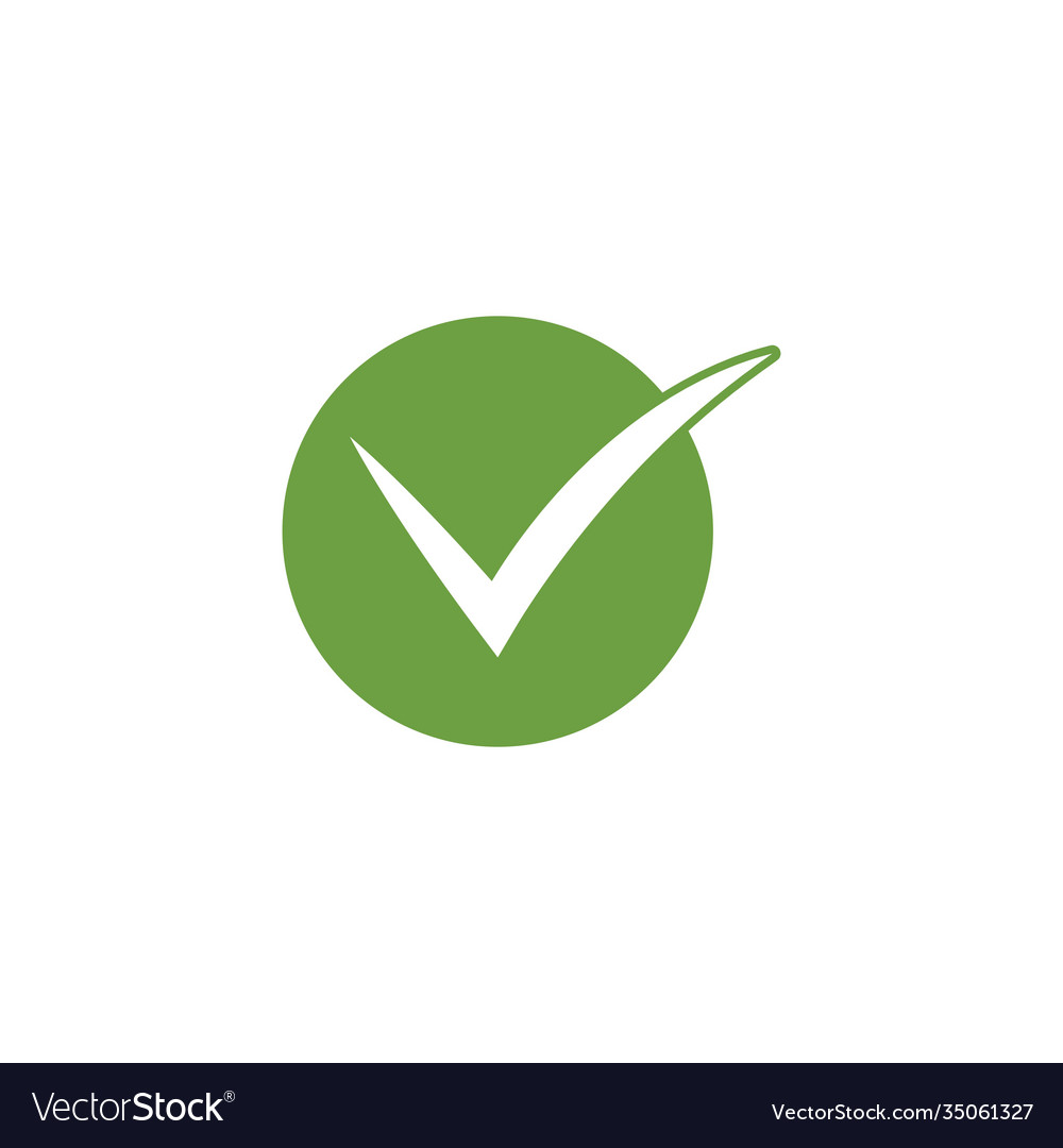 Check mark icon Royalty Free Vector Image - VectorStock