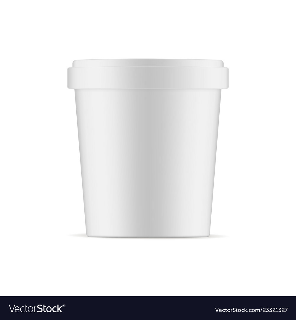 Download Ice Cream Cup Mockup Isolated Royalty Free Vector Image