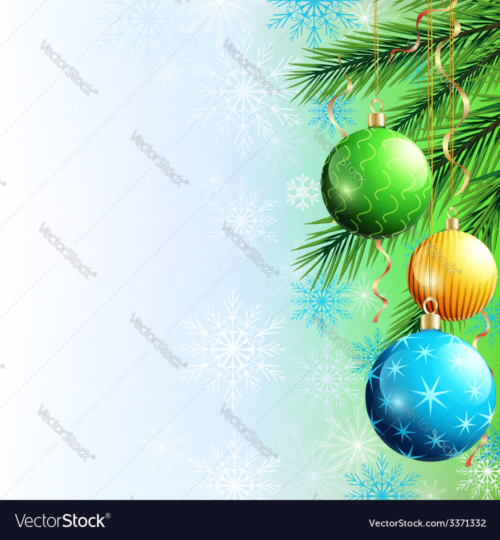 Greeting card new year and christmas background Vector Image