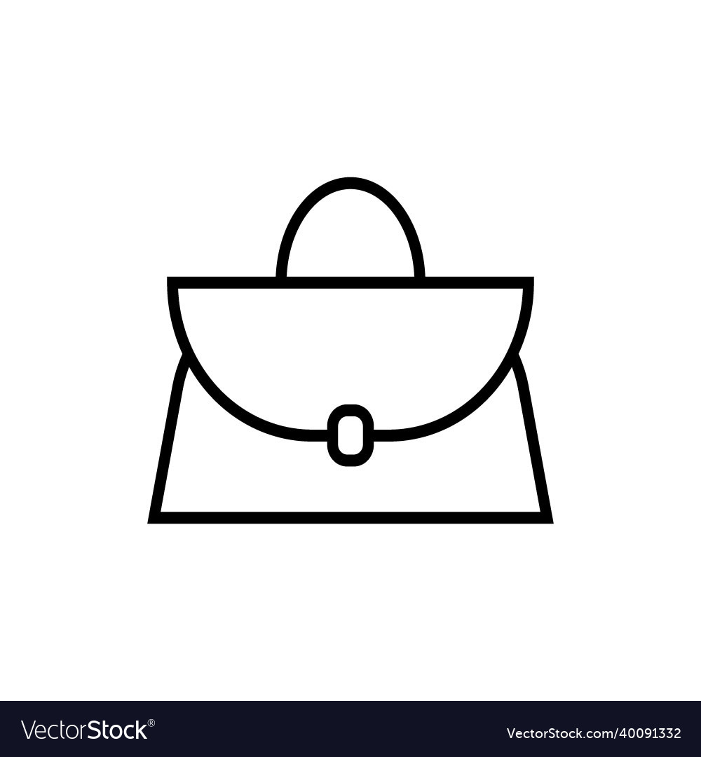 Handbag icon design Royalty Free Vector Image - VectorStock