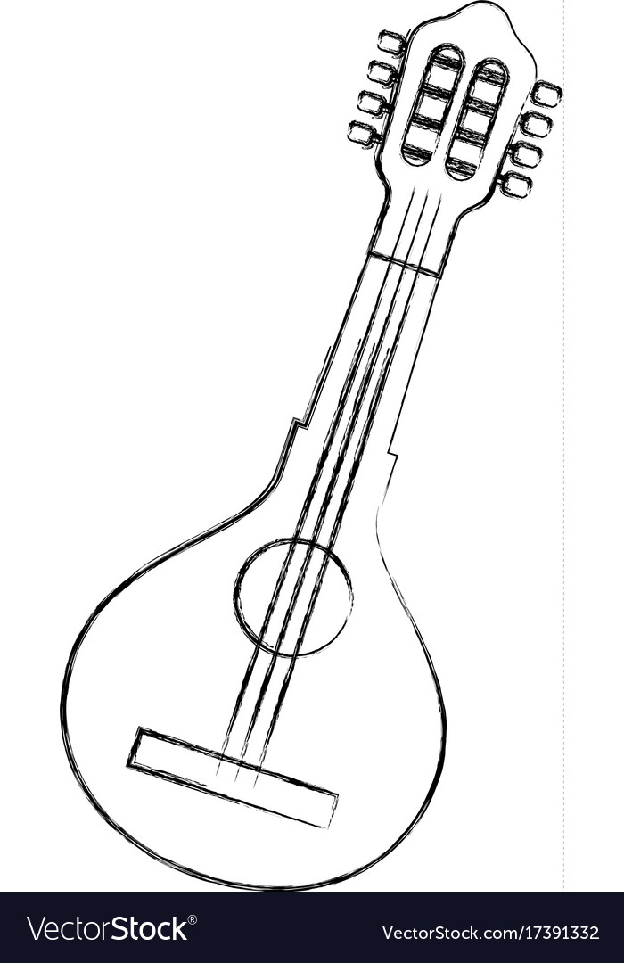 Mandolin jazz instrument musical festival Vector Image