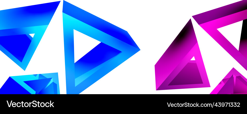 Triangle abstract background 3d basic Royalty Free Vector