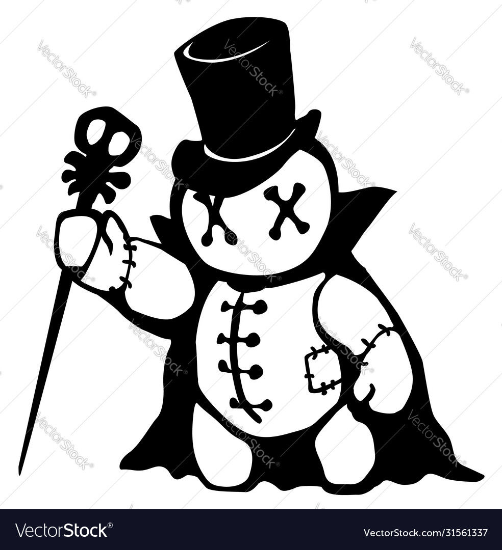 voodoo-doll-conjurer-stencil-royalty-free-vector-image