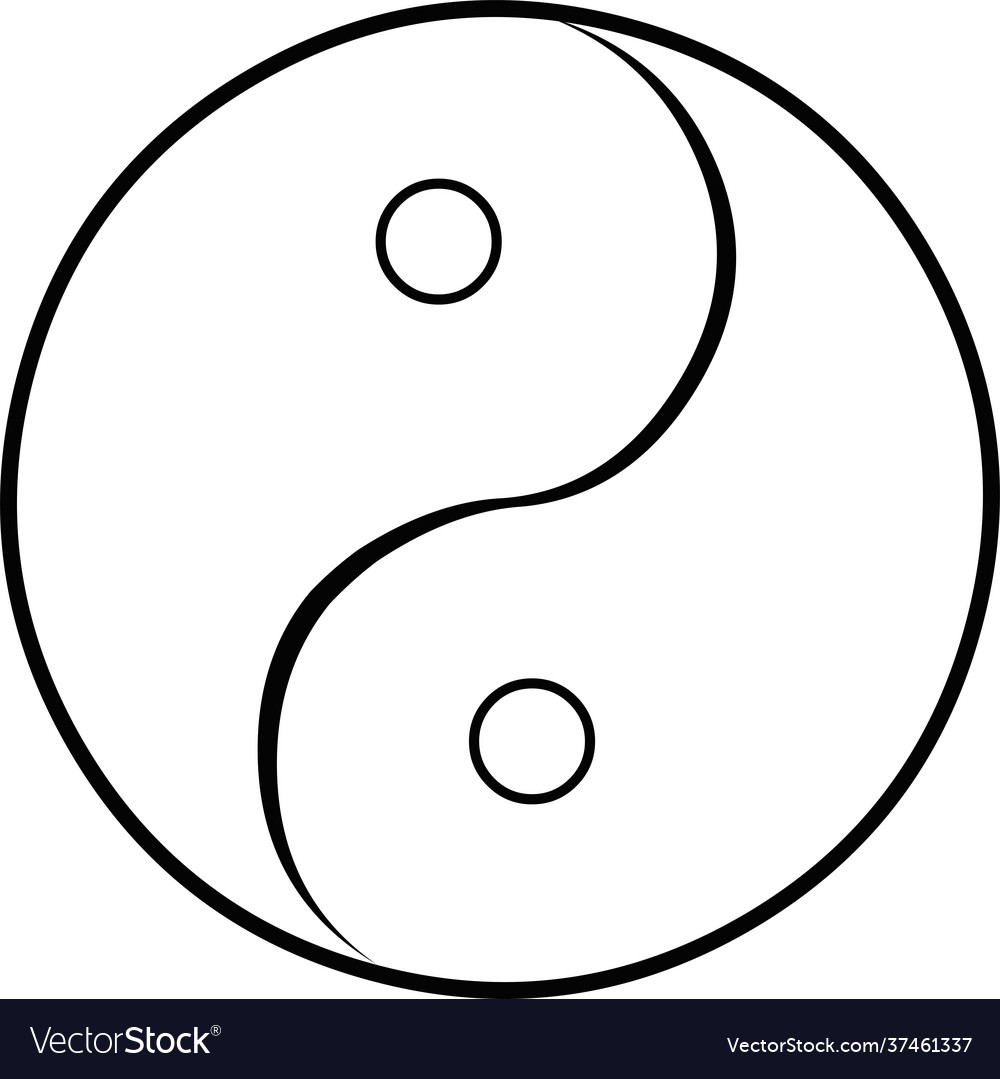 Yin yang outline