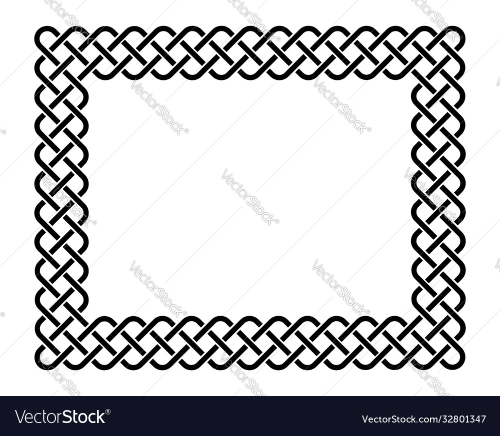 Celtic frame Royalty Free Vector Image - VectorStock