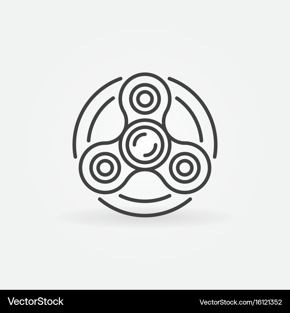 Fidget spinner icon Royalty Free Vector Image - VectorStock