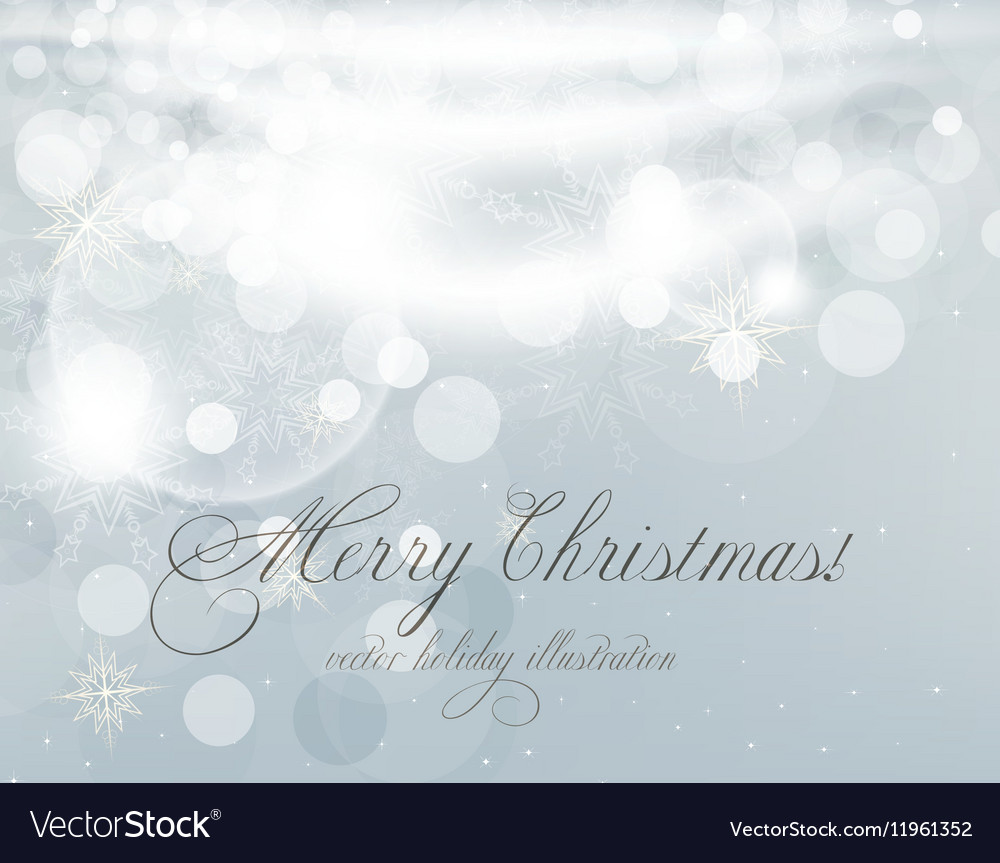 White Christmas Background Royalty Free Vector Image