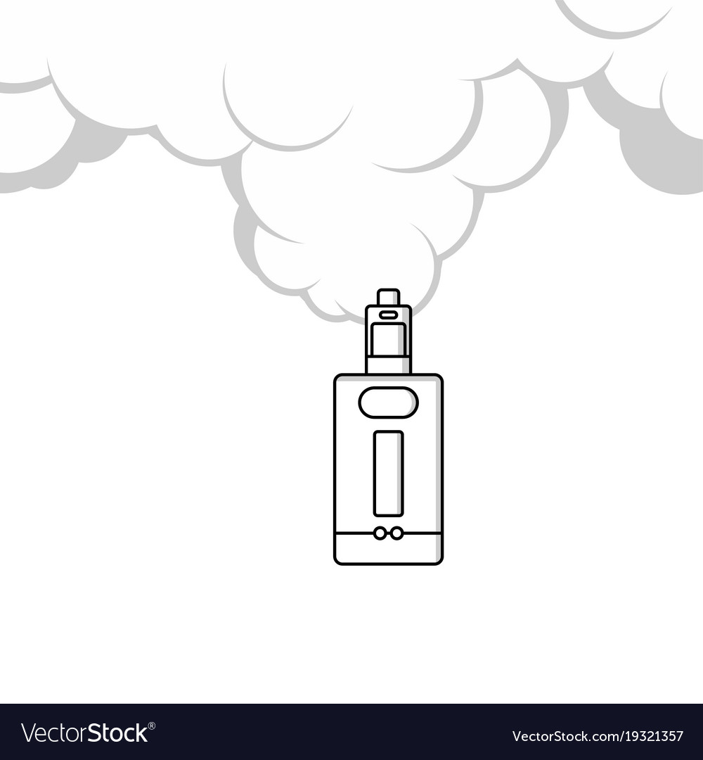 Electric cigarette personal vaporizer cloud maker Vector Image