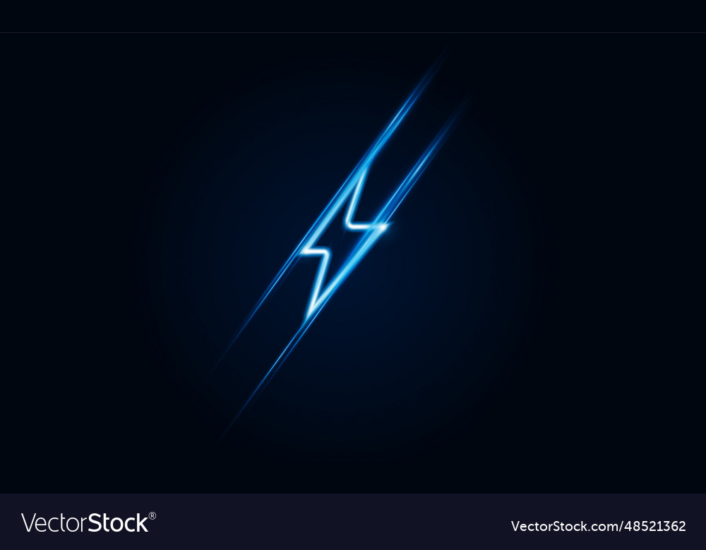 Abstract speed lightning bolt out technology Vector Image