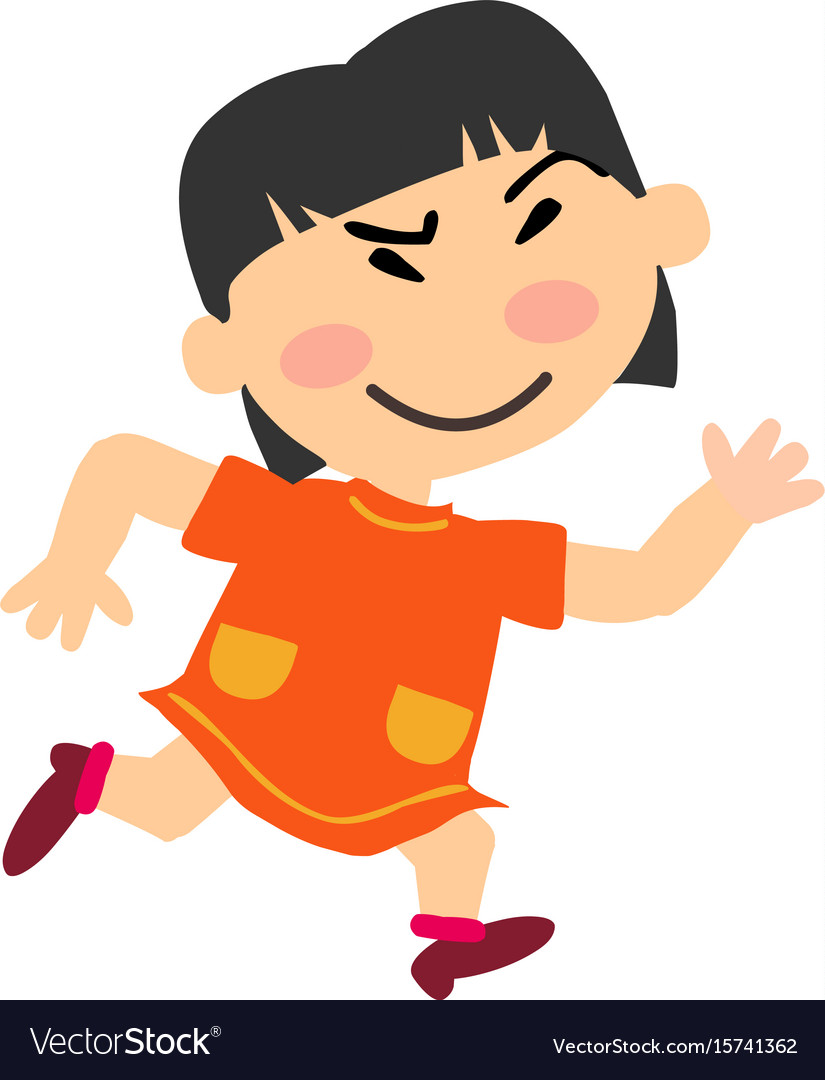 chinese girl cartoon clipart