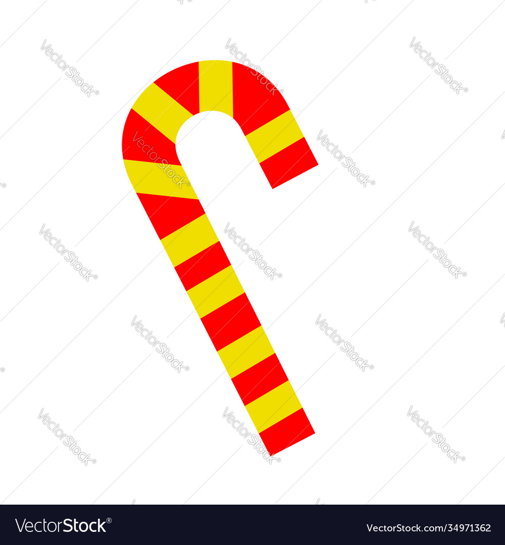 Sweet colored candy striped lollipop Royalty Free Vector