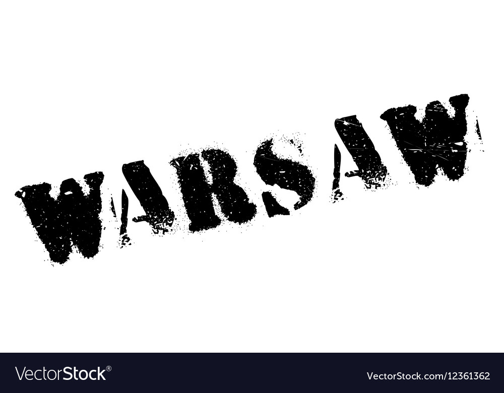 Warsaw stamp rubber grunge Royalty Free Vector Image