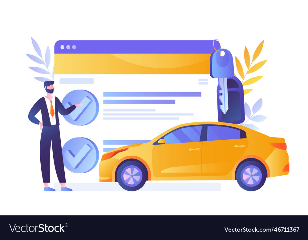 Auto Insurance Concept Royalty Free Vector Image 9368