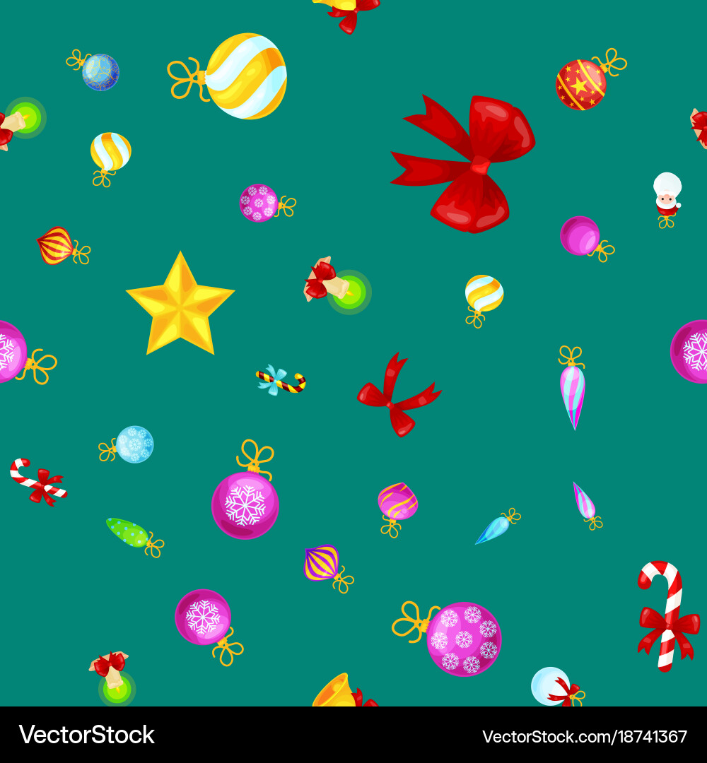 Christmas seamless pattern gingerbread man Vector Image