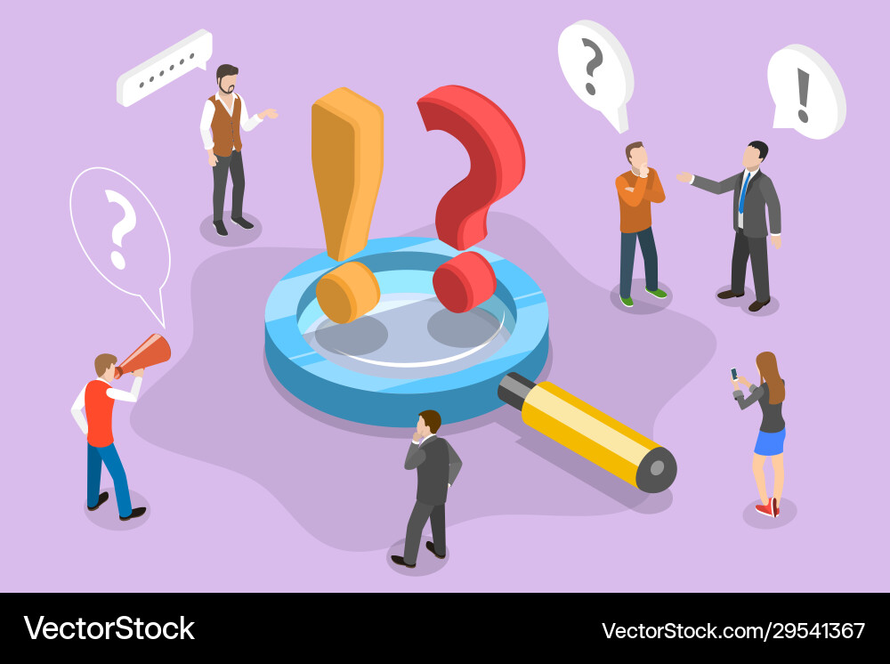 Isometric concept Royalty Free Vector Image - VectorStock
