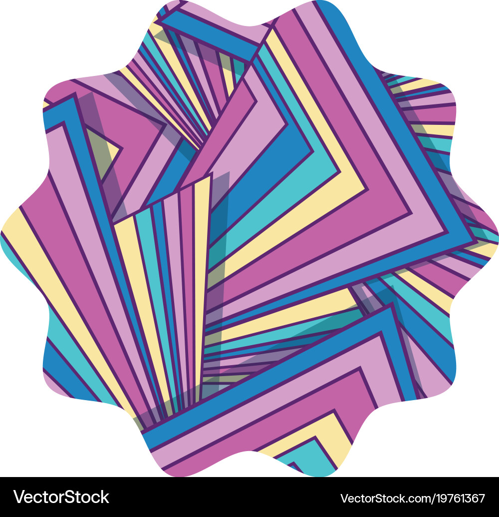 Star with pattern seamless graphic background Vector Image