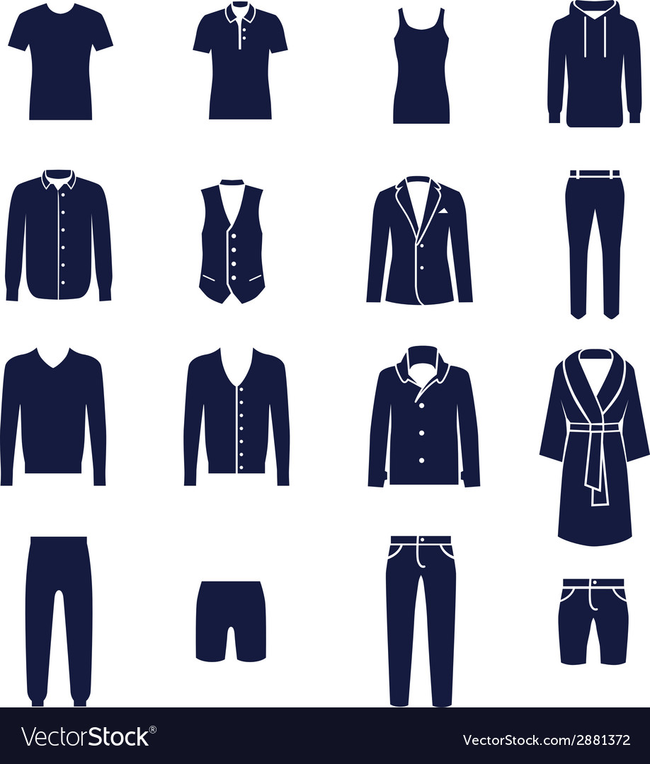 men clothes Royalty Free Vector Image