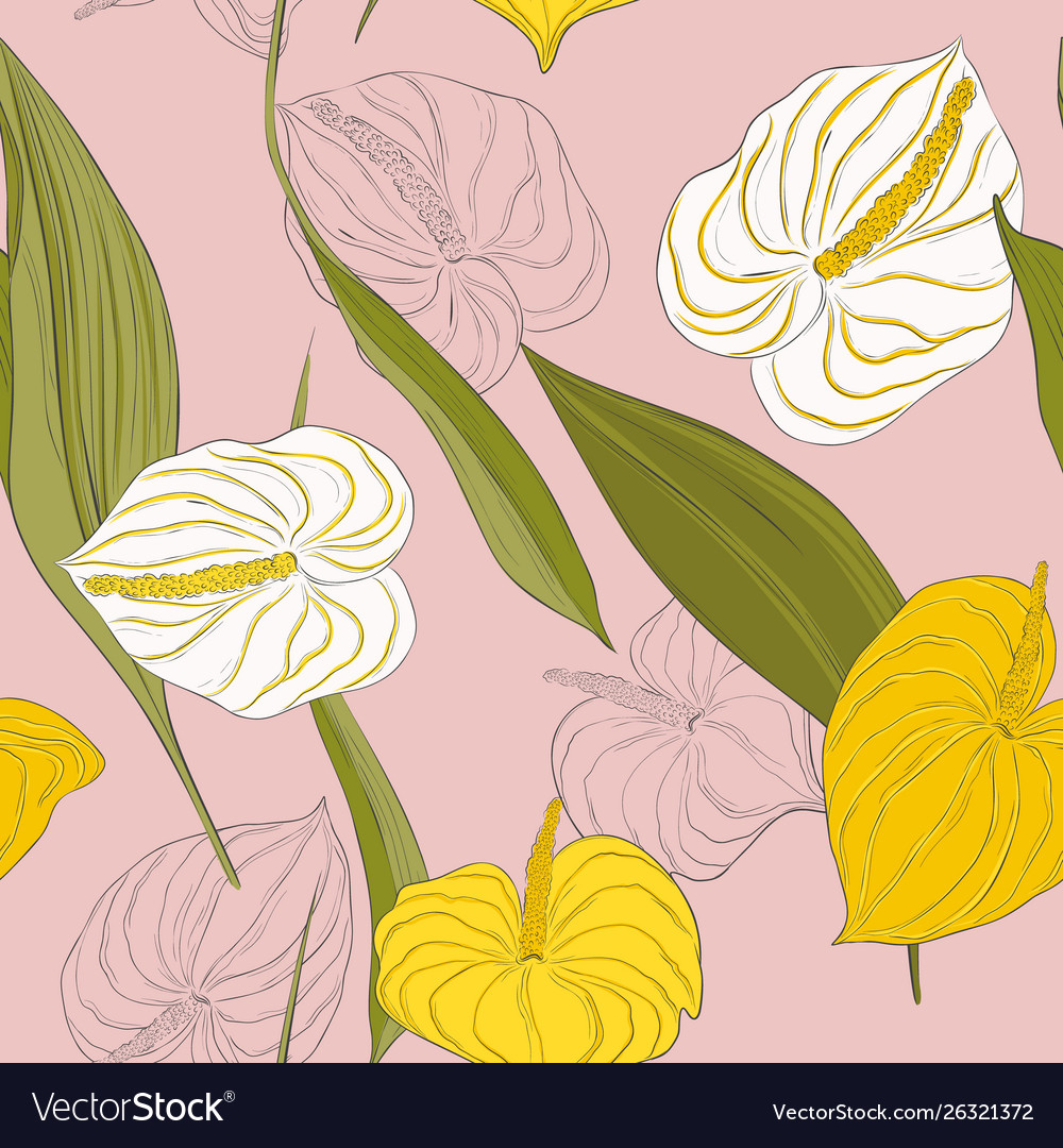 Seamless kala pattern with light yellow and white vector image Seamless kala pattern with light yellow and white