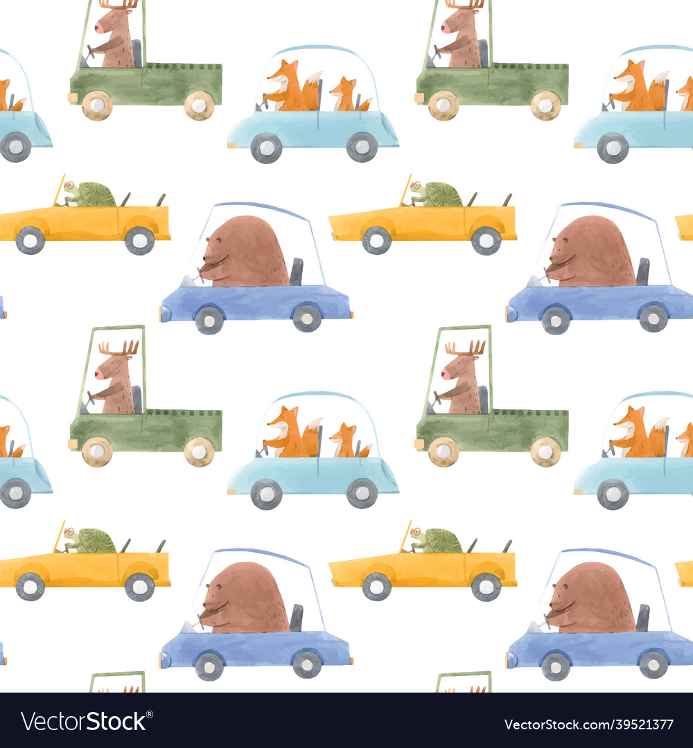 Beautiful seamless baby pattern with cute vector image Beautiful seamless baby pattern with cute