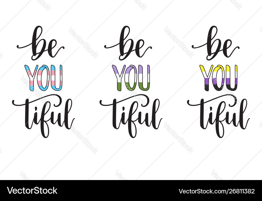 Pride Inscription Handwriting Vector Images