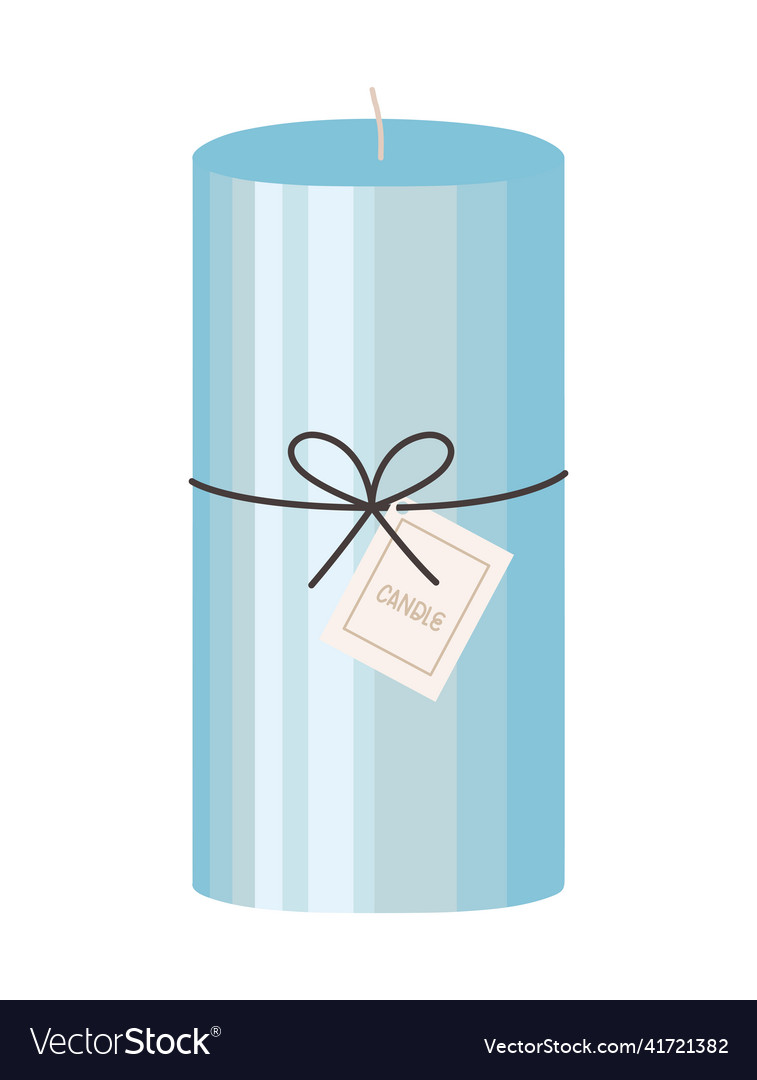 Blue candle design Royalty Free Vector Image - VectorStock