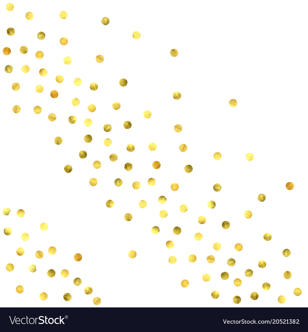 Round gold confetti Royalty Free Vector Image - VectorStock