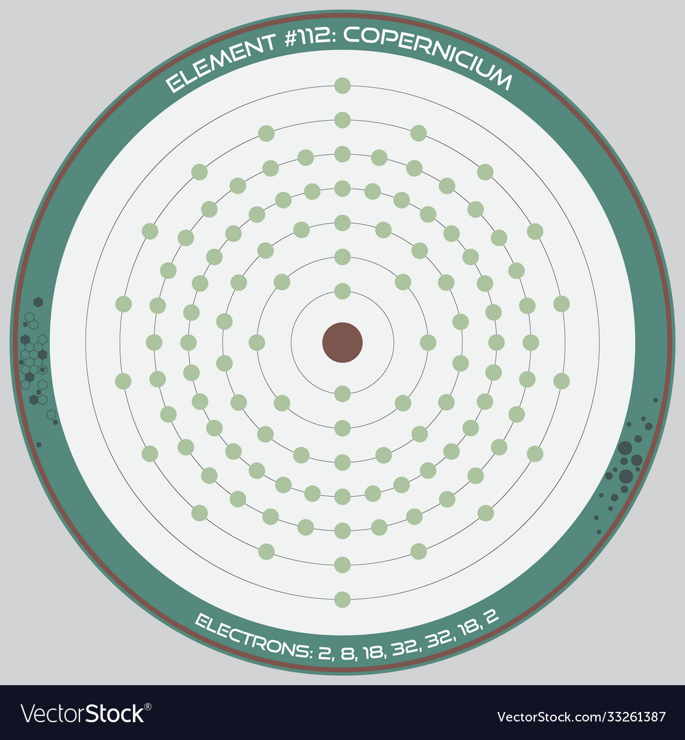 Detailed infographic copernicium Royalty Free Vector Image