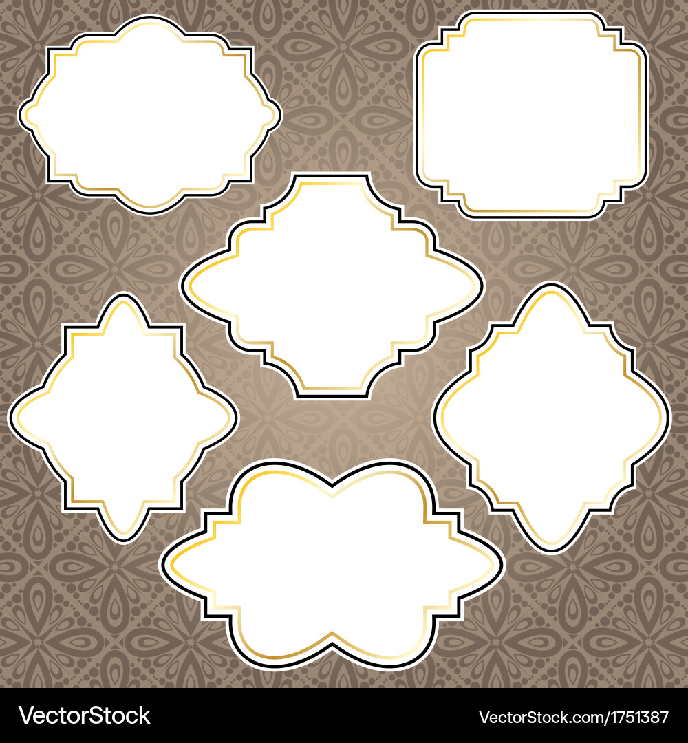 Vintage frames Royalty Free Vector Image - VectorStock