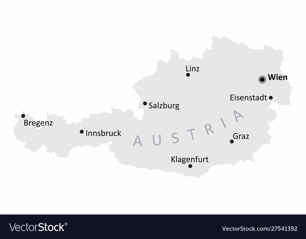 Austria cities map