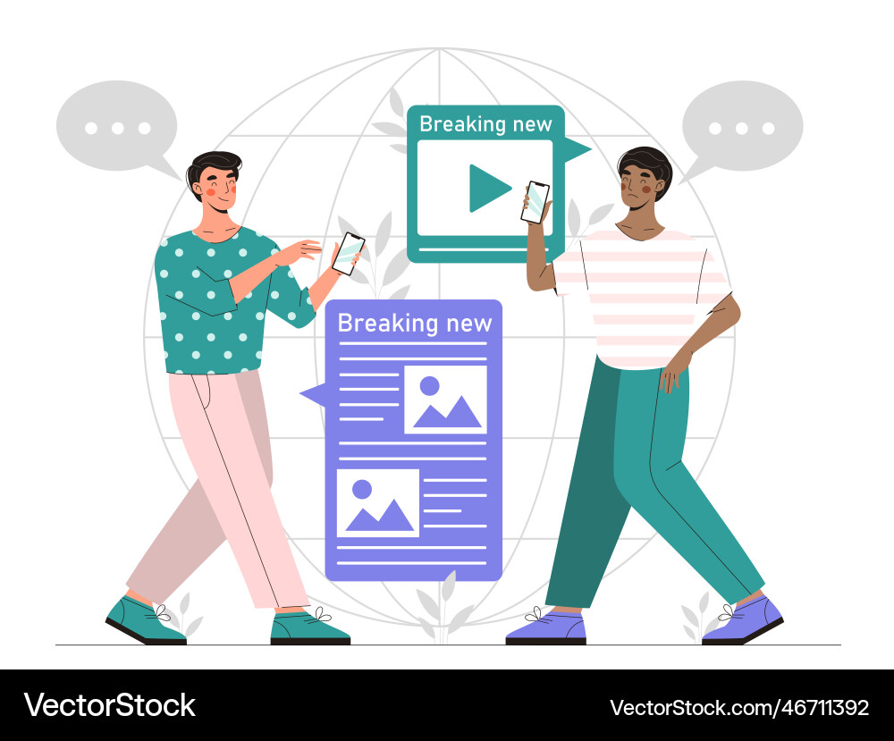 Breaking News Concept Royalty Free Vector Image