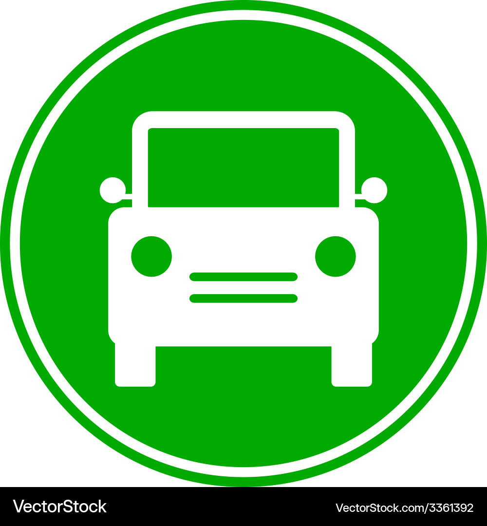 Car button Royalty Free Vector Image - VectorStock