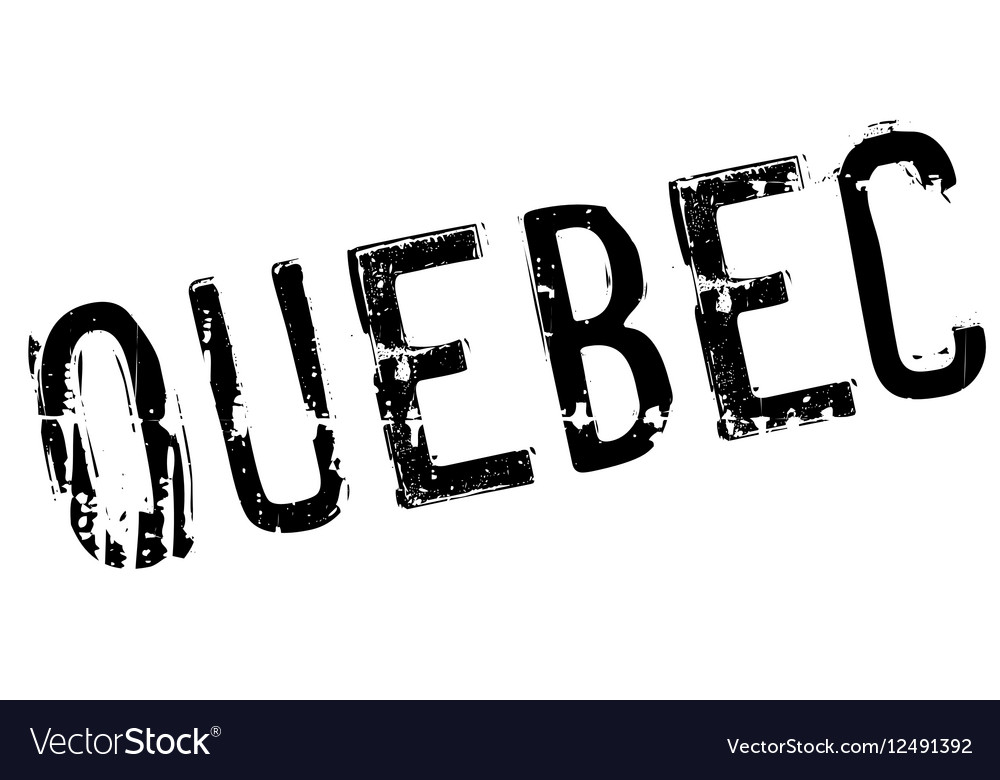 Quebec stamp rubber grunge Royalty Free Vector Image