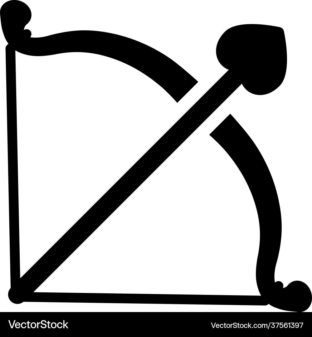 Bow and arrow Royalty Free Vector Image - VectorStock