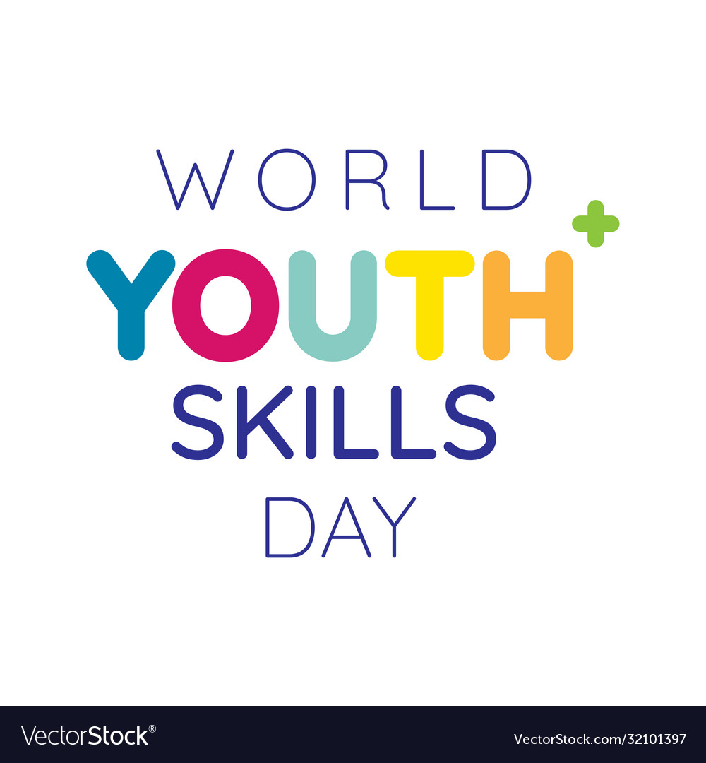 Design for celebrating world youth skills day