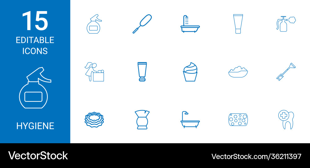 Hygiene icons Royalty Free Vector Image - VectorStock