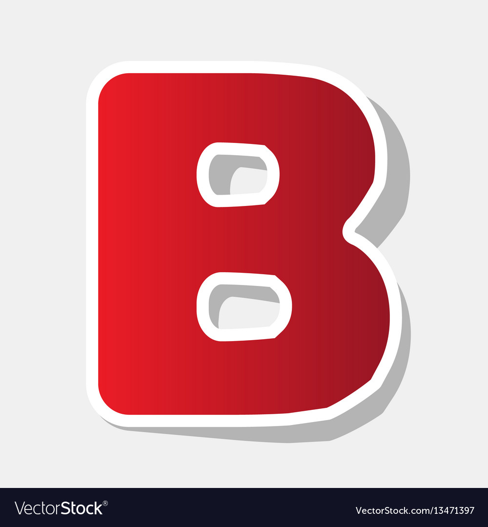 Letter b sign design template element new Vector Image