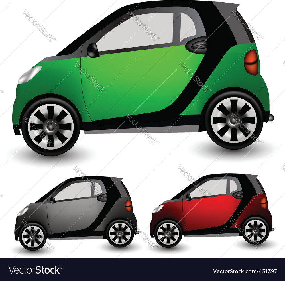 Small city car Royalty Free Vector Image - VectorStock