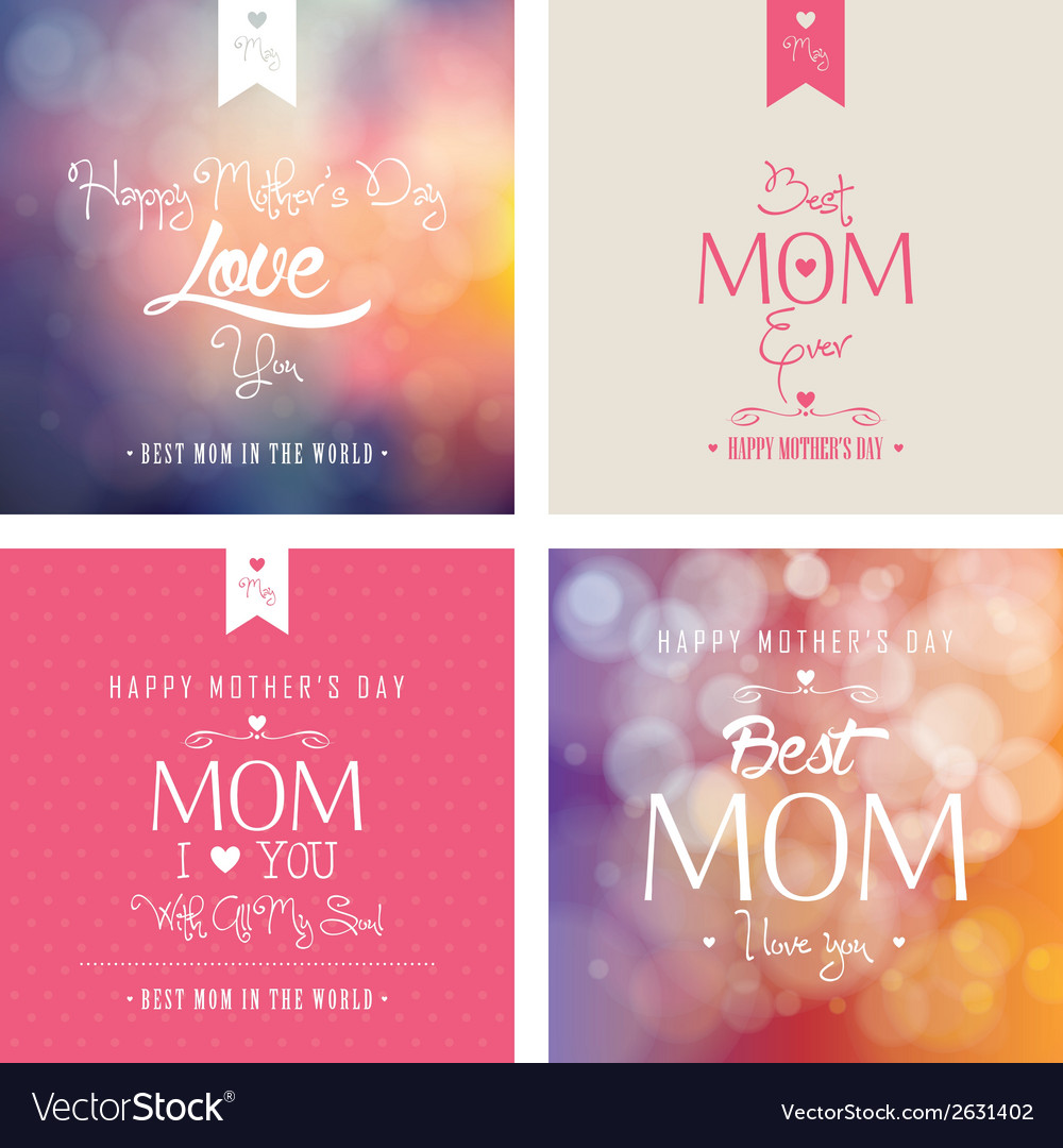 Abstract mothers day background with special Vector Image