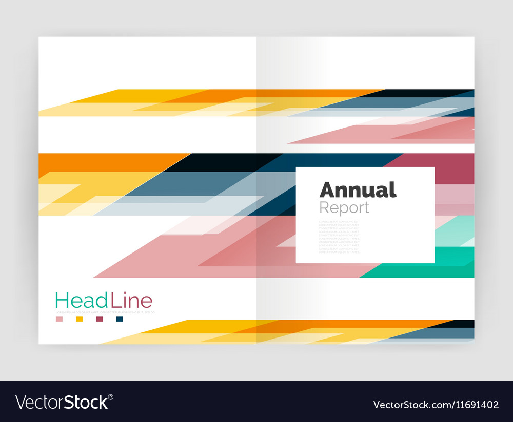 Set of business straight lines abstract Royalty Free Vector