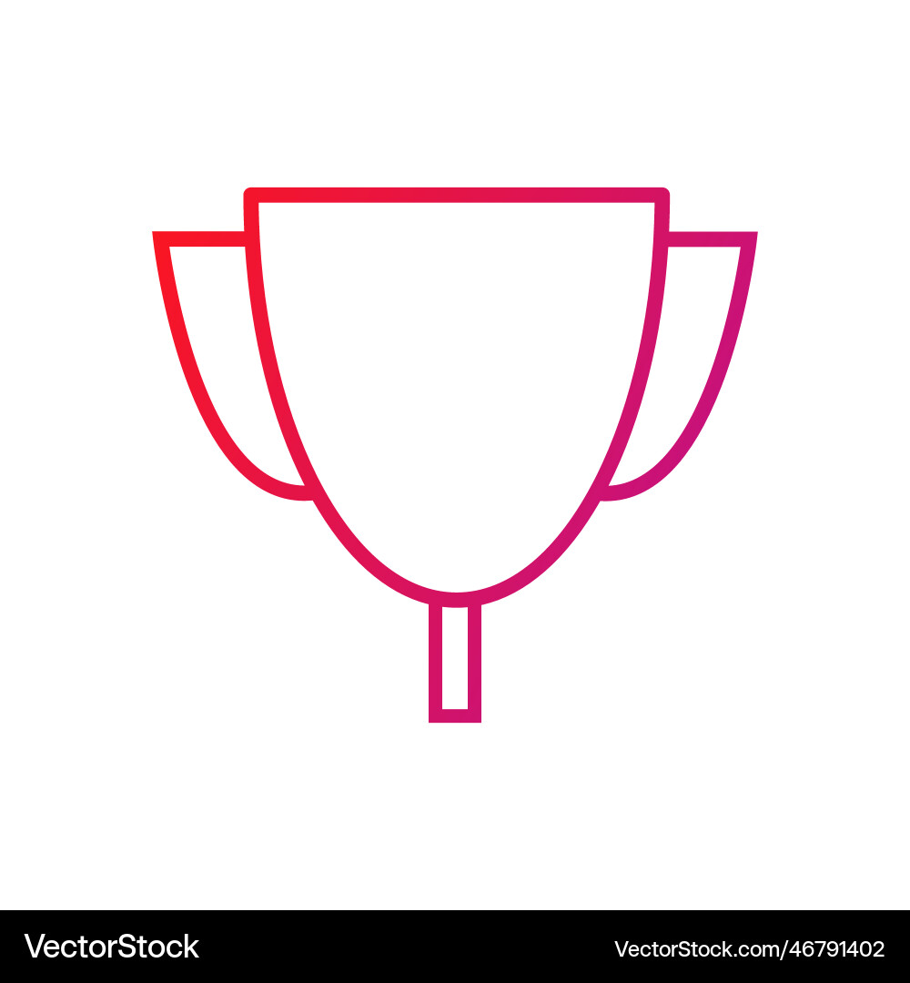 Trophy gradient icon Royalty Free Vector Image